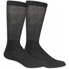 Dr. Scholl's Men's Advanced Relief Gripper Socks, 2 Pair, Black, Men's 7-12