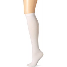 Dr. Scholl's Women's Graduated Compression Knee High Socks, 1 Pair, White, Women's Size 4-10