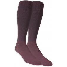 Dr. Scholl's Men's American Lifestyle Collection Pin Dot Over the Calf Compression Socks, 2 Pair, burgundy, Men's Shoe Size 6-12.5