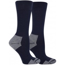 Dr. Scholl's Women's American Lifestyle Advanced Relief Crew Socks, 2 Pair, Navy, Women's Size 4-10