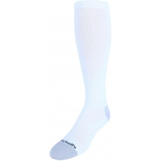 Men's Over the Calf Work Compression,1 pair, White, 10-13