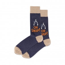 Hotsox Men's Oh Snap Socks 1 Pair, Denim Heather, Men's 8.5-12 Shoe