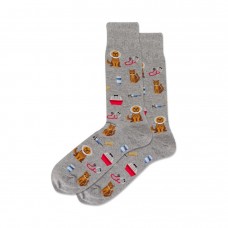 Hotsox Men's Veterinarian Socks 1 Pair, Grey Heather, Men's 8.5-12 Shoe