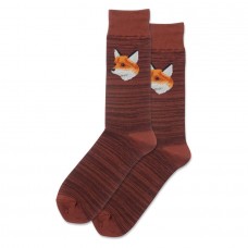 Hotsox Men's Mr Fox Socks 1 Pair, Chestnut, Men's 8.5-12 Shoe