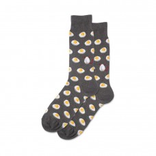 Hotsox Men's Deviled Eggs Socks 1 Pair, Charcoal Heather, Men's 8.5-12 Shoe