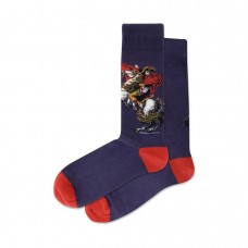 Hotsox Men's Napoleon Socks 1 Pair, Navy, Men's 8.5-12 Shoe