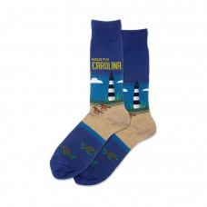 Hotsox Men's North Carolina Socks 1 Pair, Royal, Men's 8.5-12 Shoe