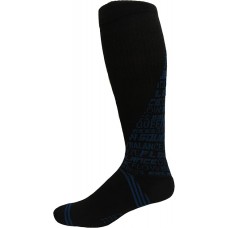 K. Bell Men's Graphic - Compression Otc Socks 1 Pair, Black, Men's 10-13 Shoe