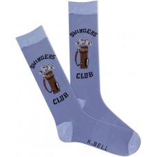 K. Bell Men's Swingers Club Crew, Chambray, Men's Shoe 10-13, 1 Pair