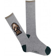 K. Bell Men's Knight Defense Active Crew Socks 1 Pair, Medium Grey Heather, Men's 10-13