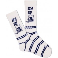 K. Bell Men's Sea Ya Crew Socks 1 Pair, Sand, Men's 10-13 Shoe