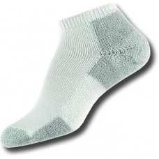 Thorlo Maximum Cushion Low-Cut Running Socks - White/Platinum - S