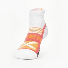 Experia Unisex Tennis Thin Cushion Ankle, White/Coral , M