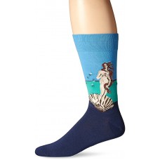 HotSox Mens Birth of Venus Socks, Assortment 1, 1 Pair, Mens Shoe 6-12.5