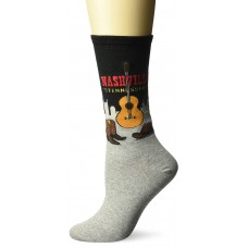 HotSox Womens Nashville Socks, Black, 1 Pair, Womens Shoe 4-10