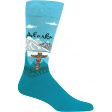 HotSox Mens Alaska Socks, Light Blue, 1 Pair, Mens Shoe 6-12.5