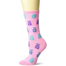 HotSox Womens Gummy Bears Socks, Pink, 1 Pair, Womens Shoe Size 4-10