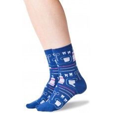 HOTSOX Womens Crew Socks Dentist 1 Pair, Dark Blue, Womens 4-10 Shoe