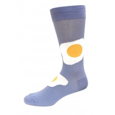 HOTSOX Mens Crew Socks Eggs 1 Pair, Slate, Mens 8-12 Shoe