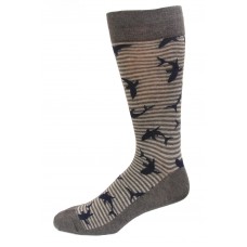 HOTSOX Mens Crew Socks Sharks 1 Pair, Charcoal, Mens 8-12 Shoe